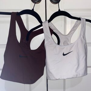 Two Nike Sports Bras, Size Large